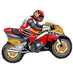 FM фигура большая 901663 Мотогонка Фольга оранжевая