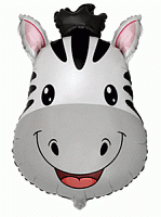 FM фигура 902875 Голова Зебры МИНИ 14" фольгированный шар 