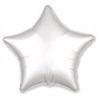 Agura звезда 19'/ белый блеск 757567 Фольга