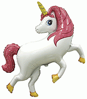 FM фигура большая 901779 Единорог розовый Фольга